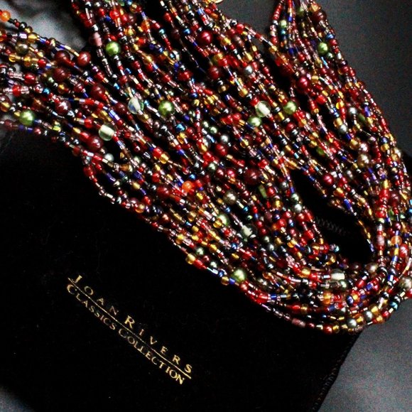 Joan Rivers Classics Collection Contemporary Multi-Strands Torsade Reds Necklace - Picture 8 of 12